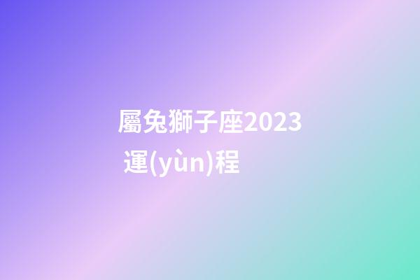 屬兔獅子座2023 運(yùn)程-第1張-星座運(yùn)勢-玄機(jī)派